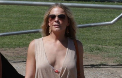 LeAnn Rimes' Breasts Watched a Baseball Game