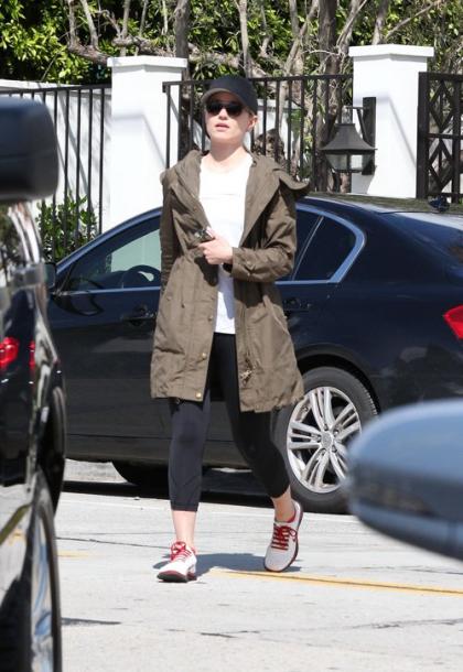 Dianna Agron Covers Up in Los Angeles 