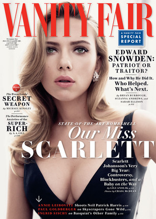 Scarlett Johansson Covers Glamour & Vanity Fair May 2014 Issue
