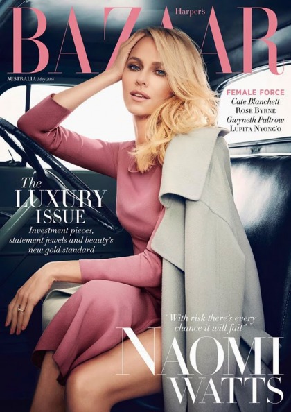 Naomi Watts covers Harper's Bazaar Australia: strikingly pretty or boring'