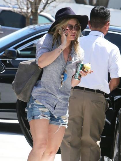Hilary Duff Walks and Talks in Beverly Hills