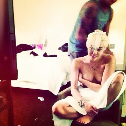 Miley Cyrus Covered Her Boobs on Instagram