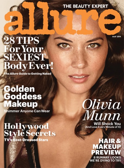 Olivia Munn covers Allure, claims: 'I would never let my man see me shave'