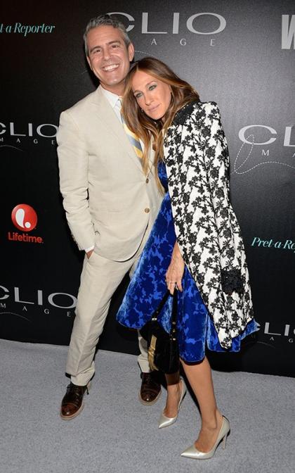 Sarah Jessica Parker & Andy Cohen: 2014 CLIO Image Awards Pals