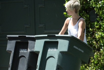 Just In! Julianne Hough Takes Out The Trash