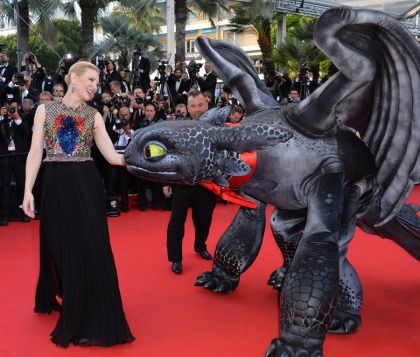 Cate Blanchett wears Givenchy, plays with a dragon in Cannes: perfect or blah?