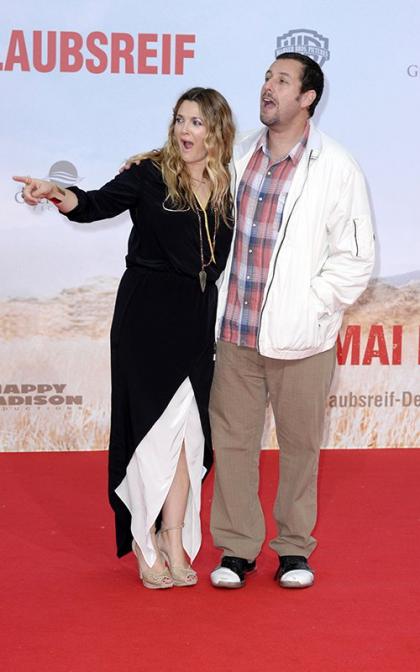 Adam Sandler & Drew Barrymore Premiere 'Blended' in Berlin