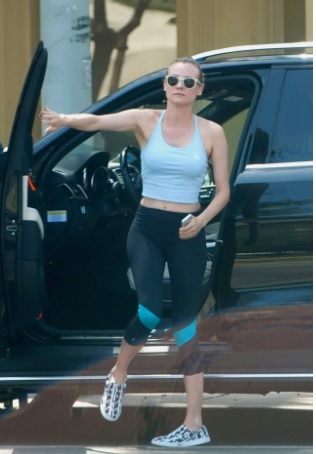 Diane Kruger Booty at the gym session in Los Angeles