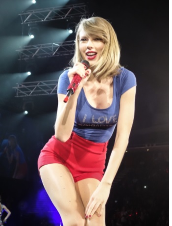 Taylor Swfit Leggy At RED Tour Singapore