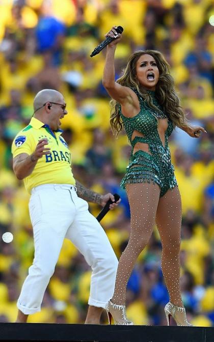 Jennifer Lopez & Pitbull Rock the World Cup Opening Ceremony with 'We Are One'