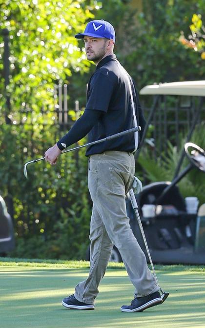 Justin Timberlake Hits the Links in LA