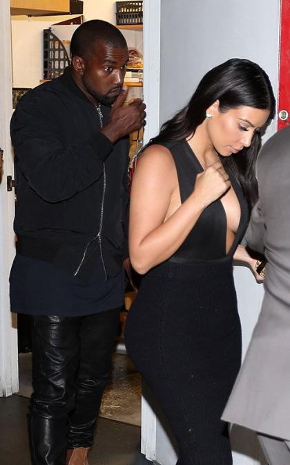 Kim Kardashian & Kanye West Check In at Craig's Restaurant
