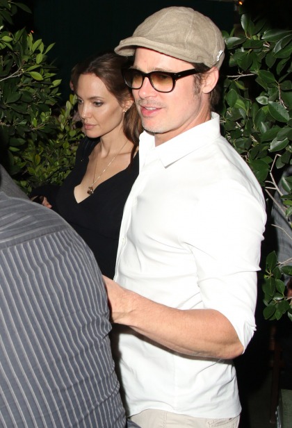 Angelina Jolie & Brad Pitt had a quiet date night at Ago, an Italian joint