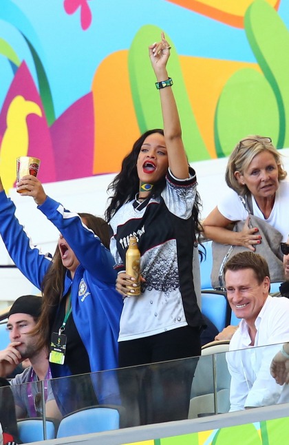 Rihanna broke FIFA rules & touched the World Cup: rude or no big deal?
