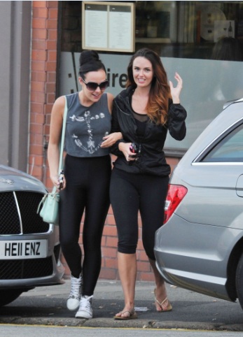 Jennifer Metcalfe with Stephanie Davis Booty Out in Liverpool