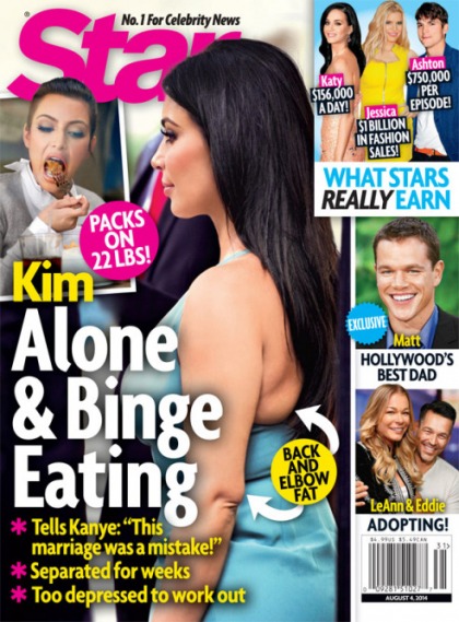 Kim Kardashian 'has turned to food for comfort' because her marriage sucks