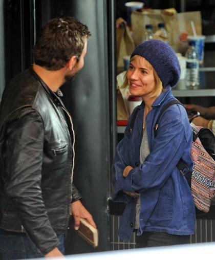 Bradley Cooper & Sienna Miller Film 'Adam Jones' at UK Burger King!