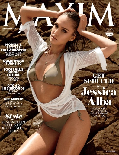 Jessica Alba Flaunts Swimsuit Body for Maxim Magazine September 2014