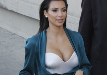 Porn Star Kim Kardashian Busts Out