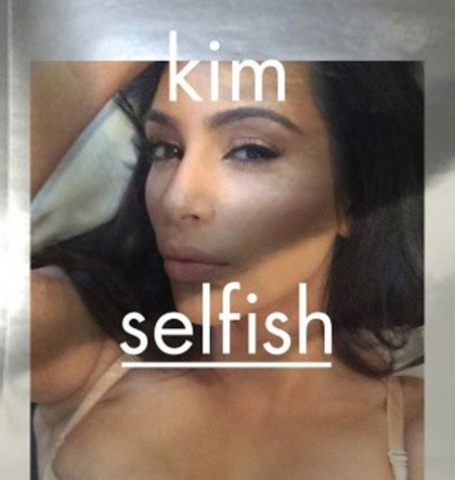 Kim Kardashian to release a coffee table book full of selfies called 'selfish'