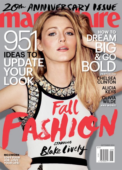 Blake Lively covers Marie Claire: 'If I could spit out a litter of kids, I would'