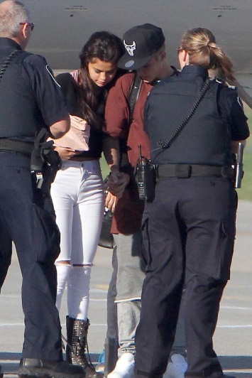 Selena Gomez Arriving in Toronto