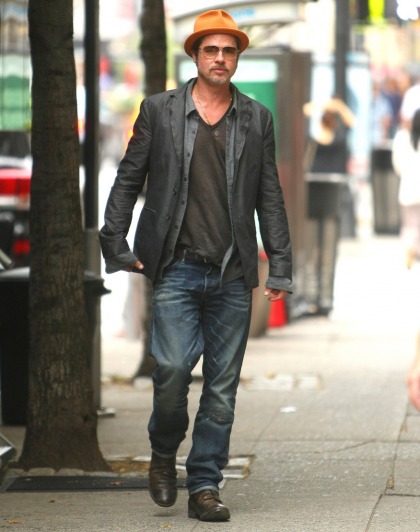 Brad Pitt spent his honeymoon in New York, working with Marty Scorsese