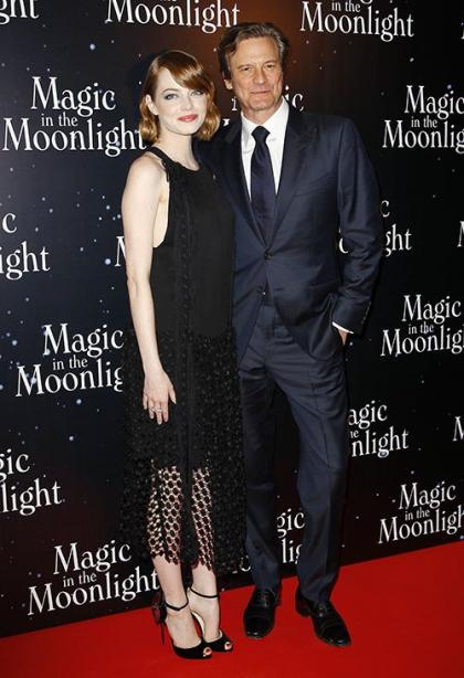 Emma Stone & Colin Firth Team Up for 'Magic In the Moonlight' Paris Premiere