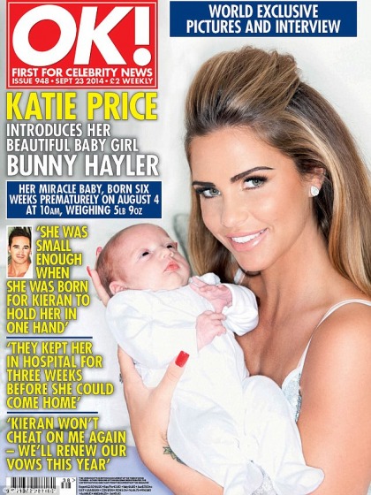 Katie Price waited four weeks to name her youngest daughter 'Bunny Hayler'