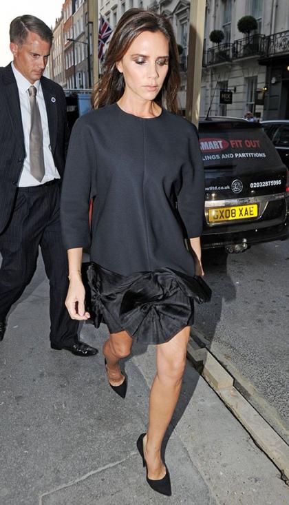 Victoria Beckham Checks In on London Retail Outlet