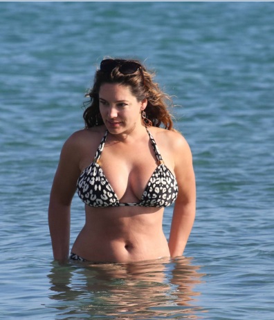 Kelly Brook More Bikini on a Beach in Greece