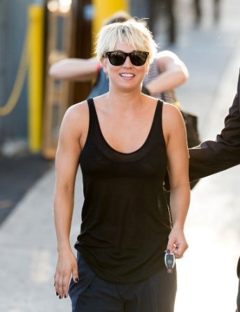 Kaley Cuoco Heads to Jimmy Kimmel Live! in Hollywood