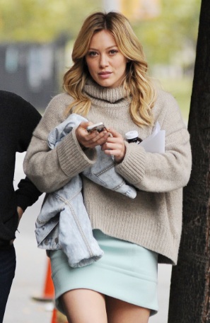 Hilary Duff Leggy on the Set of Younger in Brooklyn