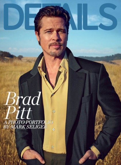 Brad Pitt covers Details: 'I?ve discovered I don't suck at being a dad.'