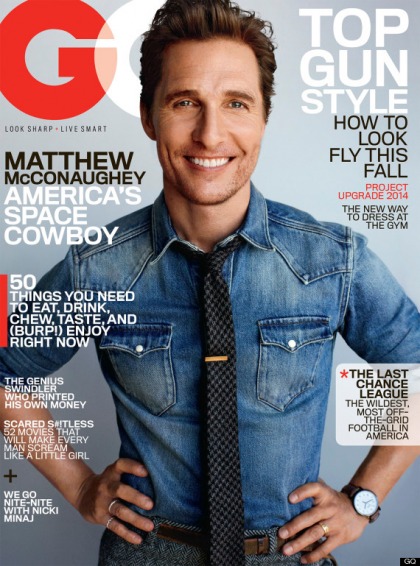 Matthew McConaughey covers GQ, talks God, rom-coms & the 'Redskins' name