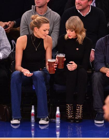 Taylor Swift, Karlie Kloss & Ben Stiller: New York Knicks Game Fun!