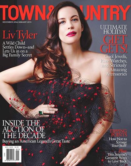 Liv Tyler Shines On the December/January Cover of Town & Country Magazine