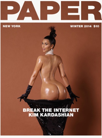 Kim Kardashian Bared Booty at Paper Magazine