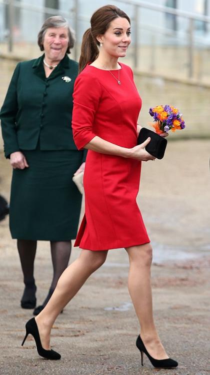 Kate Middleton is Radiant in Red at Children's Charity Event