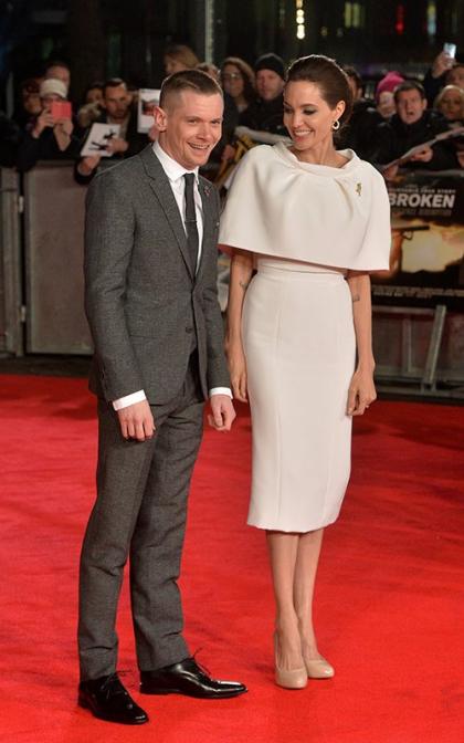 Angelina Jolie & Jack O?Connell Premiere 'Unbroken' in London!