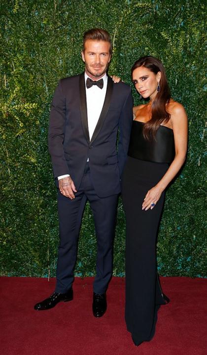 David & Victoria Beckham Heat Up 60th London Evening Standard Theatre Awards