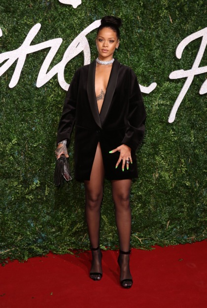 Rihanna in a Stella McCartney tuxedo jacket at the BFAs: tired or gorgeous?