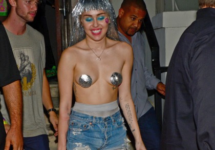 Miley Cyrus's Topless In Miami