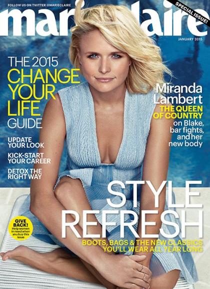 Miranda Lambert Gets Real in January 2015 Issue of Marie Claire
