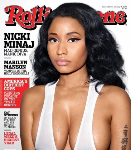 Nicki Minaj's Cleavage Show For Rolling Stone Magazine