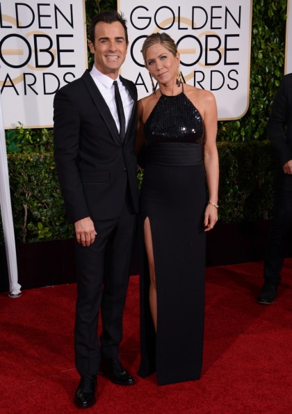 Jennifer Aniston in black Saint Laurent at the Globes: boring or cute?
