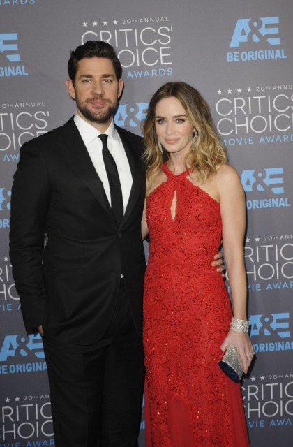 Emily Blunt in red Emilio Pucci at the Critics' Choice: striking or boring'