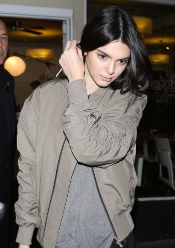 Kendall Jenner Leggy at Jack N Jill's Too Restaurant in Los Angeles