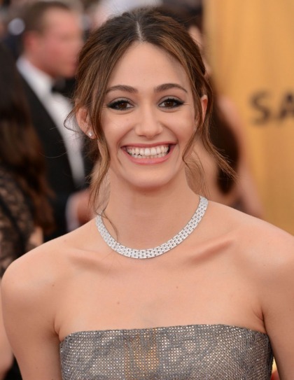 Emmy Rossum in Armani Privé at the SAGs: one of the best looks of the night?