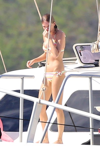 Taylor Swift Hot in Tiny Bikini on a Boat